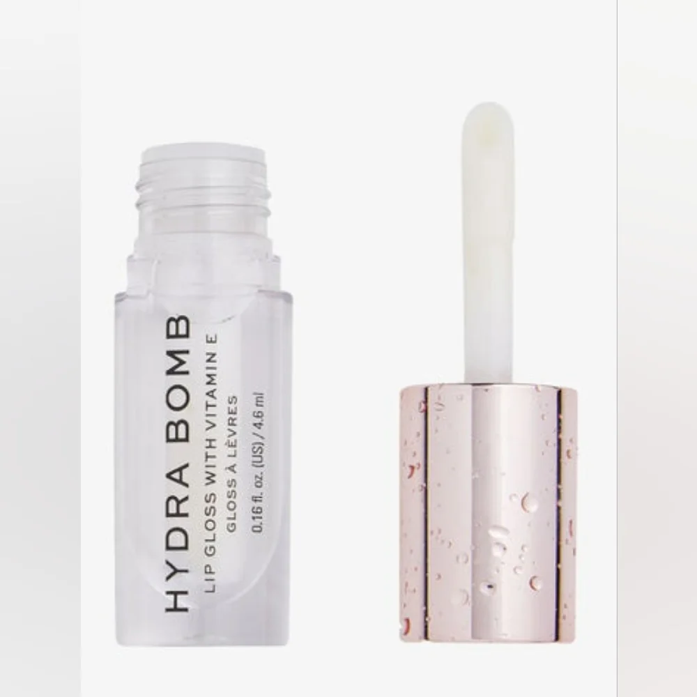 Revolution Hydra Bomb Lip Gloss Ultimate Shine & Hydration – Clear Element NWT